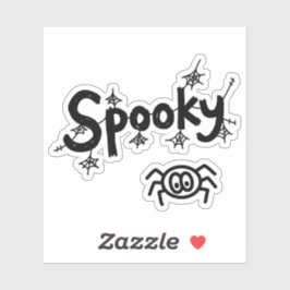 Spooky Schattigee Halloween Doodle Sticker