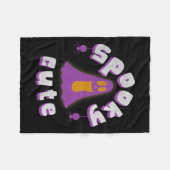 Spooky Schattigee Halloween Ghost Girls Mannen Wom Fleece Deken (Voorkant (Horizontaal))