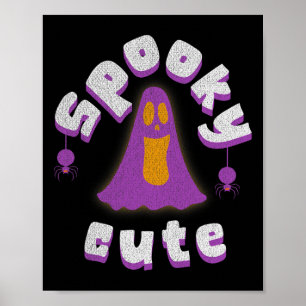 Spooky Schattigee Halloween Ghost Girls Mannen Wom Poster
