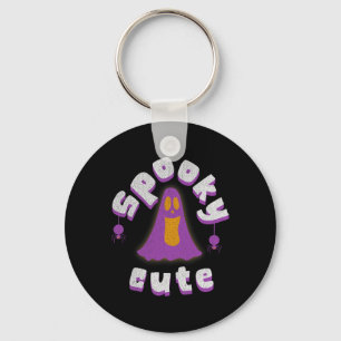 Spooky Schattigee Halloween Ghost Girls Mannen Wom Sleutelhanger