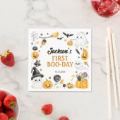 Spooky Schattigee Halloween Ghost Verjaardagsfeest Servet (Insitu)