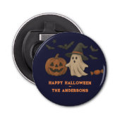 Spooky Schattigee Halloween - Ghosts, Bats & Snoep Button Flesopener (Voorkant)
