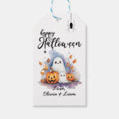 Spooky Schattigee  Halloween Gift Label Cadeaulabel (Voorkant)