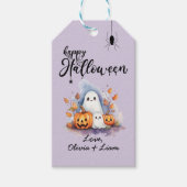 Spooky Schattigee  Halloween Gift Label Cadeaulabel (Voorkant)
