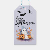 Spooky Schattigee  Halloween Gift Label Cadeaulabel (Voorkant)