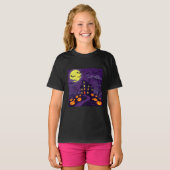 Spooky Schattigee Halloween Girls 'T-Shirt T-shirt (Voorkant volledig)
