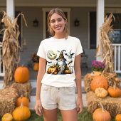 Spooky Schattigee Halloween Gnome 🎃 T-shirt