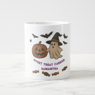 Spooky Schattigee Halloween-Mok - Boos, Bats & Tre Grote Koffiekop