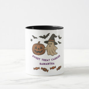 Spooky Schattigee Halloween-Mok - Boos, Bats & Tre Mok