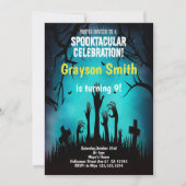 Spooky Schattigee Halloween Party Invitation Kaart (Voorkant)