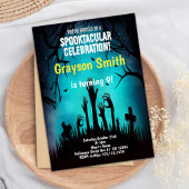 Spooky Schattigee Halloween Party Invitation Kaart