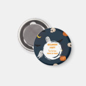 Spooky Schattigee Halloween Party Trick or treat Magneet (Voorkant / Achterkant)