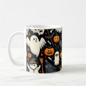 Spooky Schattigee Halloween Pattern Mok (Links)