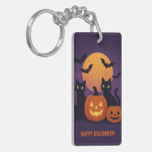 Spooky Schattigee Halloween Sleutelhanger – Black (Voorkant Links)