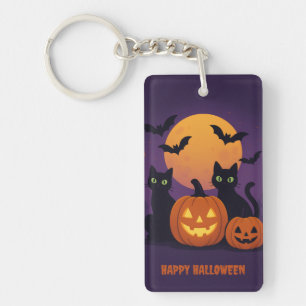 Spooky Schattigee Halloween Sleutelhanger – Black 