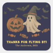 Spooky Schattigee Halloween Sticker - Boos, Bats & (Voorkant)