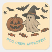 Spooky Schattigee Halloween Sticker - Boos, Bats & (Voorkant)