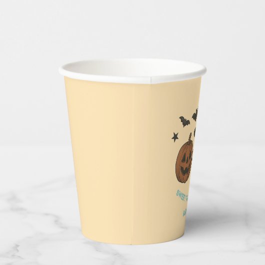 Spooky Schattigee Halloween - Trick or treat Party Papieren Bekers (Rechts)