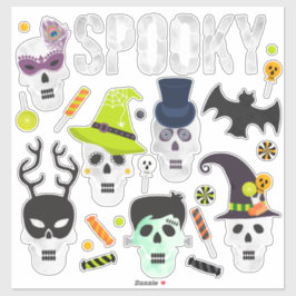 Spooky Schattigee Halloween Variety Sticker Sheet