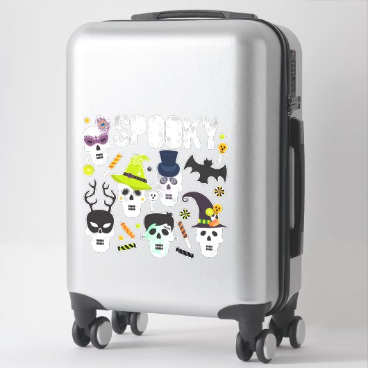 Spooky Schattigee Halloween Variety Sticker Sheet (Koffer)