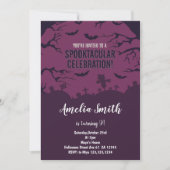 Spooky Schattigee Halloween-verjaardagsfeestuitnod Kaart (Voorkant)