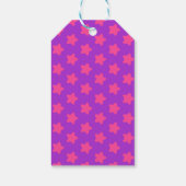 Spooky Schattigee heks Whmsical Paarse Happy Hallo Cadeaulabel (Achterkant)