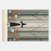 Spooky Schattigee heksen Waterverf Halloween Inpakpapier Vel (Voorkant 2)