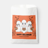 Spooky Schattigee Kawaii Cartoon Ghost Halloween P Bedankzakje (Voorkant)