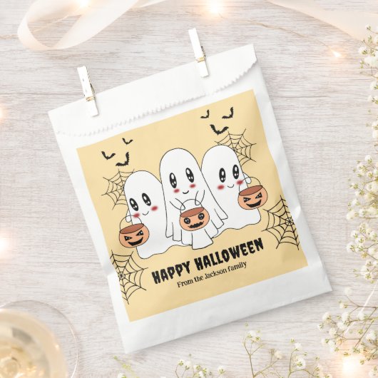 Spooky Schattigee Kawaii Cartoon Ghost Halloween P Bedankzakje (Geknipt)