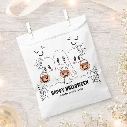 Spooky Schattigee Kawaii Cartoon Ghost Halloween P Bedankzakje (Geknipt)