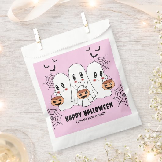 Spooky Schattigee Kawaii Cartoon Ghost Halloween P Bedankzakje (Geknipt)