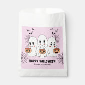 Spooky Schattigee Kawaii Cartoon Ghost Halloween P Bedankzakje (Voorkant)