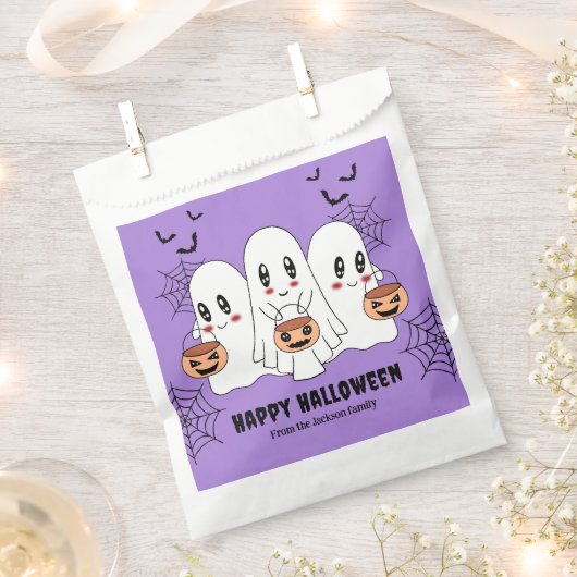 Spooky Schattigee Kawaii Cartoon Ghost Halloween P Bedankzakje (Geknipt)