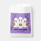 Spooky Schattigee Kawaii Cartoon Ghost Halloween P Bedankzakje (Voorkant)