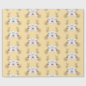 Spooky Schattigee Kawaii Cartoon Ghost Halloween P Cadeaupapier (Vlak)