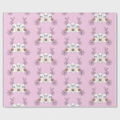 Spooky Schattigee Kawaii Cartoon Ghost Halloween P Cadeaupapier (Vlak)