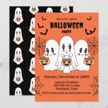 Spooky Schattigee Kawaii Cartoon Ghost Halloween P