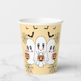 Spooky Schattigee Kawaii Cartoon Ghost Halloween P Papieren Bekers