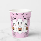 Spooky Schattigee Kawaii Cartoon Ghost Halloween P Papieren Bekers (Voorkant)