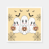 Spooky Schattigee Kawaii Cartoon Ghost Halloween P Servet (Voorkant)