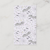 Spooky Schattigee Luier Raffle Herfst Baby shower Informatiekaartje (Achterkant)