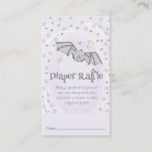 Spooky Schattigee Luier Raffle Herfst Baby shower Informatiekaartje (Voorkant)