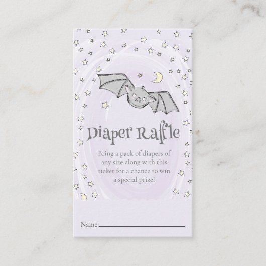 Spooky Schattigee Luier Raffle Herfst Baby shower Informatiekaartje (Voorkant)