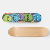 Spooky Schattigee Monster Crew Persoonlijk Skateboard (Horizontaal)
