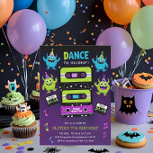 Spooky Schattigee Monster Dance Halloween Verjaard Kaart