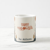 Spooky Schattigee Monster Herfst Scenery Happy Hal Koffiemok (Center)