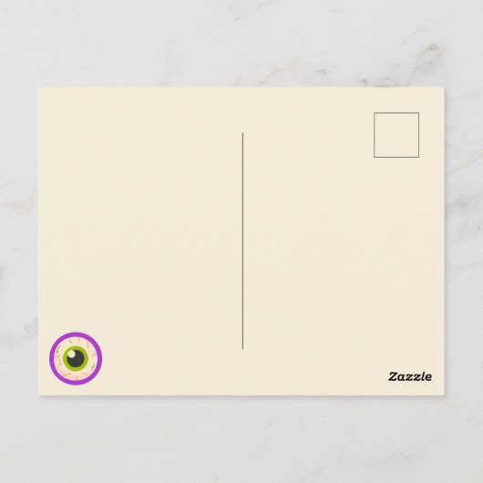 Spooky Schattigee Monster Mash Happy Halloween Paa Briefkaart (Achterkant)