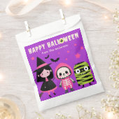 Spooky Schattigee Monster Mash Paarse Happy Hallow Bedankzakje (Geknipt)