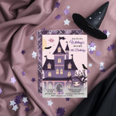 Spooky Schattigee Paarse verjaardag Gothic Girl Kaart