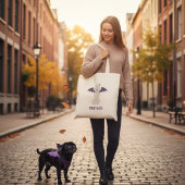 Spooky & Schattigee Poedel Halloween Canvas tas